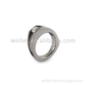 Titanium Ring with Stone